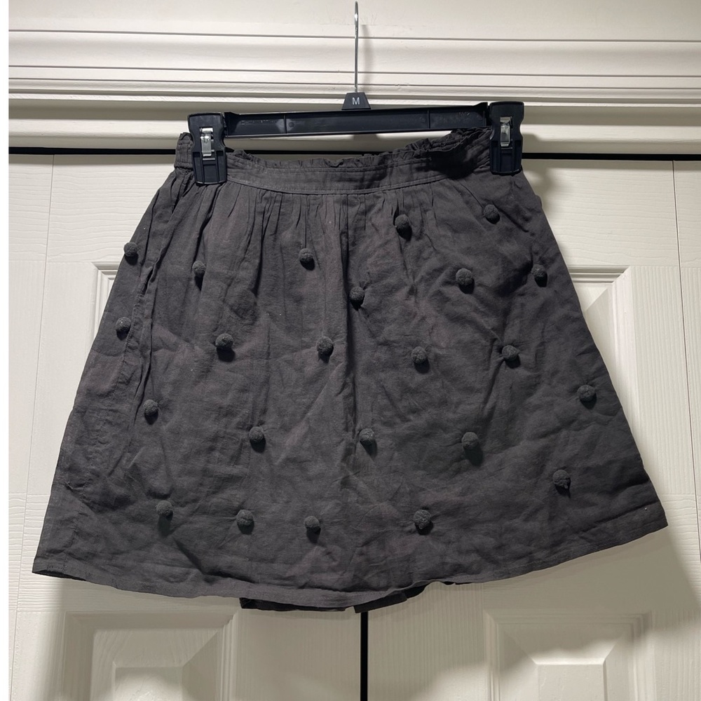 Aerie Grey Pom Pom Skirt